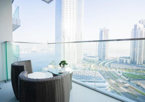 parveke/terassi, Nasma Luxury Stays - The Grand, Dubai Creek Harbour in Dubai Festival City