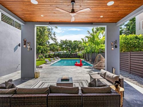 Modern Villa w/ Resort Amenities & Salt Water Pool in Miami, USA
