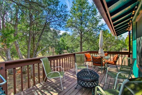 Bright Heber-Overgaard Cabin Fire Pit and Deck