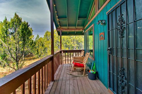 Bright Heber-Overgaard Cabin Fire Pit and Deck