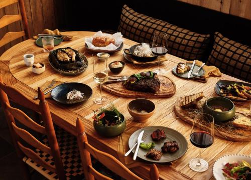 Étterem, Wildflower Farms, Auberge Collection in Gardiner (NY)