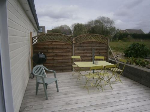 Balkons/terase, maison bord de mer individuel maanja in Anneville-sur-Mer