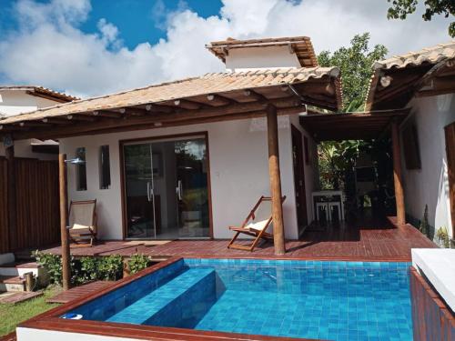 Casa #4 - Piscina a 400 mts da Praia, 2 suites com Ar Cond - Taipu de Fora, Barra Grande