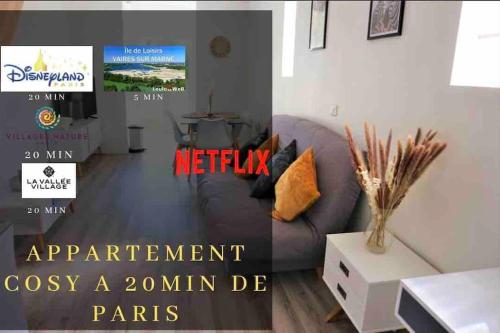 Appartement duplex proche Disney et PARIS - Location saisonnière - Vaires-sur-Marne