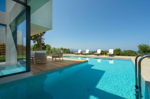 Avra & Ostria Villa, Pirgos-Villas,Heated pool , amazing sea view, Maleme (Foto 5)