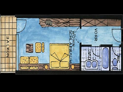 Large Double Room with Glacier View