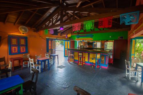 Étterem, Hotel Posada San Sebastian in San Jeronimo