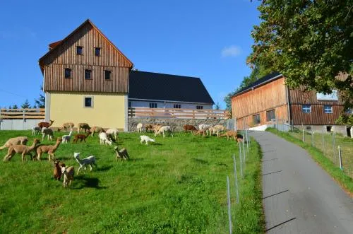 Ferienhaus Alpaka Glück in Frauenstein, Deutschland