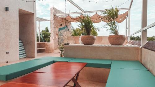Balcony/terrace, Azul 36 Hotel in Bacalar