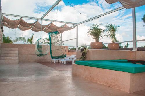 Balcony/terrace, Azul 36 Hotel in Bacalar