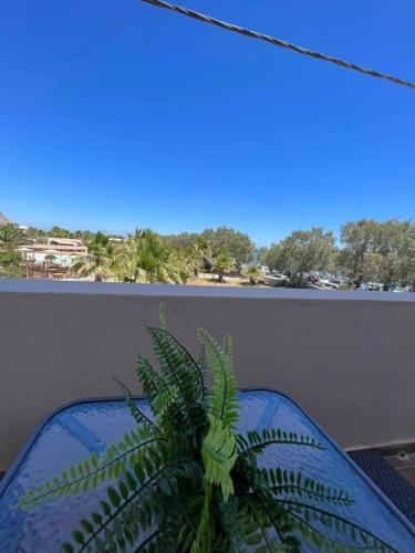 Erkély/terasz, Beach apartment Edem first floor in Perivolos