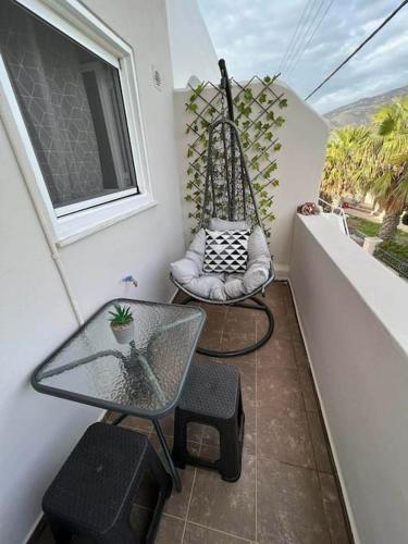 Erkély/terasz, Beach apartment Edem first floor in Perivolos