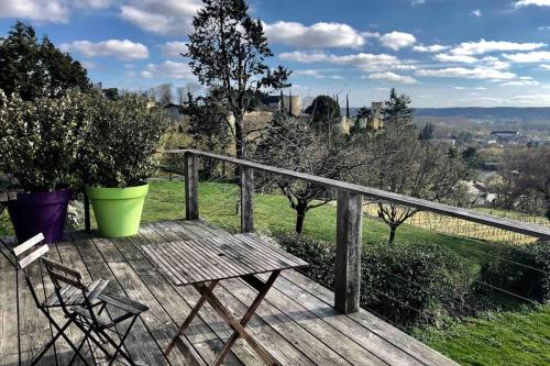 Maison vue panoramique depuis le coteau de Chinon in Les Quinquenets
