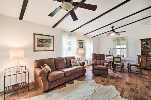 Carmine Cottage with Porch on Beautiful 60-Acre Farm in Carmine, USA