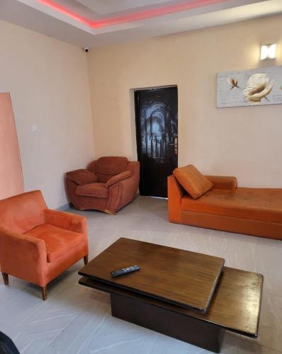 Sala de estar/TV partilhada, Eko Akete Guest House in Abeokuta