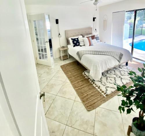 Cheerful 1 bedroom guest suite with pool and yard