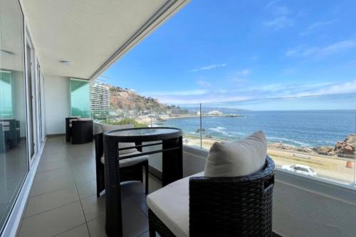 Apartamento en Playa Reñaca Villa del Mar Chile con vista al mar