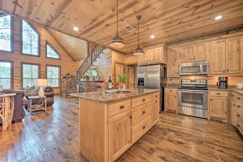 Expansive Broken Bow Cabin with Hot Tub and Playset! in Broken Bow, USA