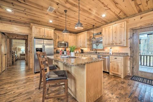 Expansive Broken Bow Cabin with Hot Tub and Playset! in Broken Bow, USA