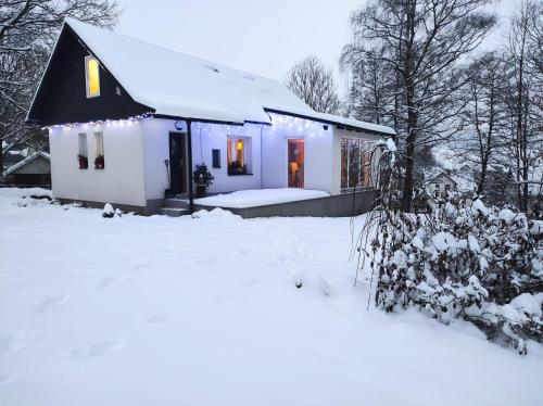 Widok z zewnątrz, Chata nad potokem in Adolfovice
