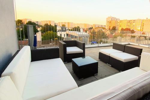 Rooftop Terrace, free garage parking and Pool!, Vídeň (fotografie 10)