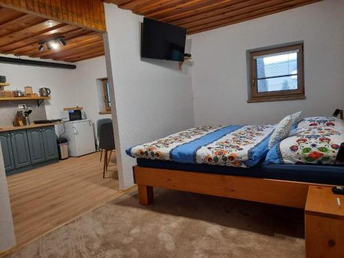 1 queen bed, 1 sofa bed