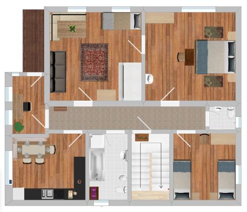 2 bedrooms, 4 beds