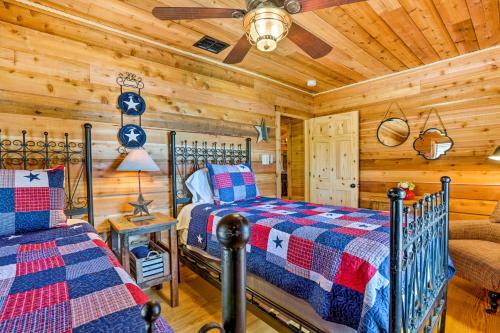 Cozy New Braunfels Family Cabin with Porch and Views!