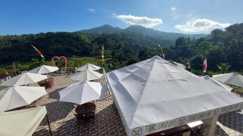 Teras Luhur Villa & Cafe dengan Pemandangan Gunung dan Pesawahan