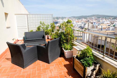 Balkon/teras, Hotel Subur in Sitges