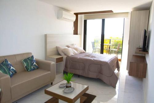 Guestroom, Hermoso Monoambiente ZV210, Edif Zetta Village Airport in Mariano Roque Alonso