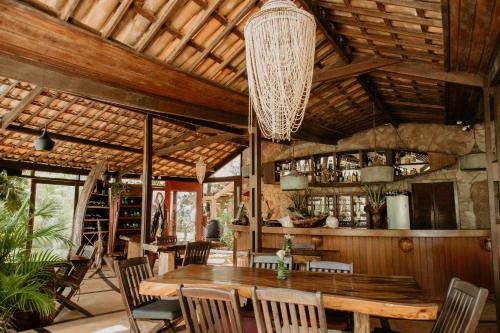 Étterem, Paua Hotel Boutique in Dél-Tibau