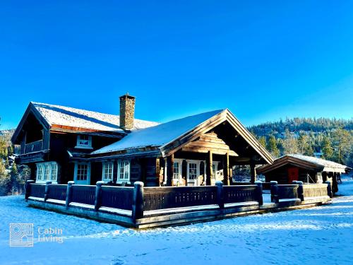 . Luxury Cabin at Nesfjellet with sauna, bbq, close to ski & golf