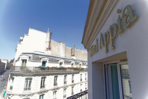 Balcony/terrace, Appia La Fayette Hotel in 10th - Gare du Nord