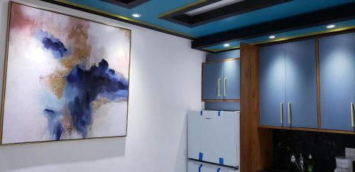 Kitchen, M/H(#4)cozy APT#2 near the airport and the beach in Carolina