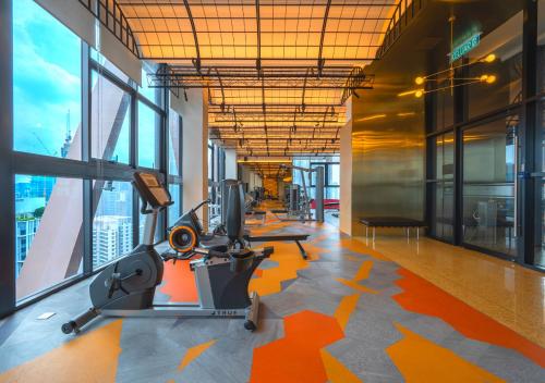 Fitness center, Greystone Scarletz Suites near National Library of Malaysia