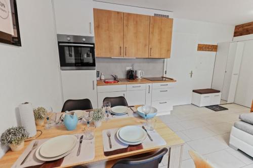 Konyha, Appartement en plein centre de Crans Montana in Chermignon