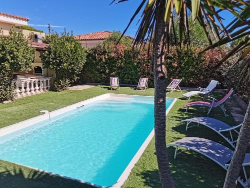 Magnifique villa avec piscine en bord de Mer - Location, gîte - Lucciana