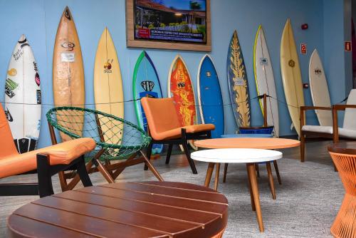 Lobby, Delphin Surf Hotel in Guaruja