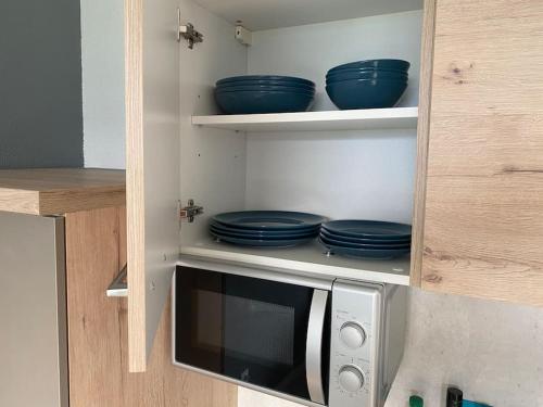 Κουζίνα, Schöne Ferienwohnung mit Wolfgangseeblick (Schone Ferienwohnung mit Wolfgangseeblick) in Στρομπλ