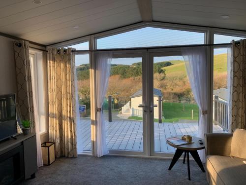 View, Mawgan Pads Lazy Days Lodge in St Mawgan
