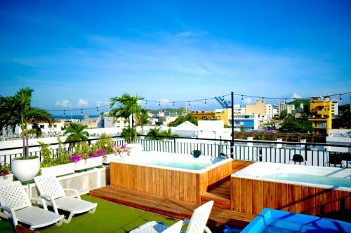 View, Hotel Parque de los Novios Inn in Santa Marta