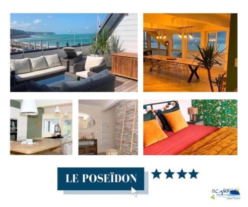 Le poséidon, gîte EXCEPTIONNEL face à la mer avec spa, terrasse, 4 chambres UN VRAI COUP DE COEUR