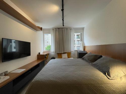 Cama queen | Lavanderia | Perto da Av. Paulista, São Paulo (fotografie 4)