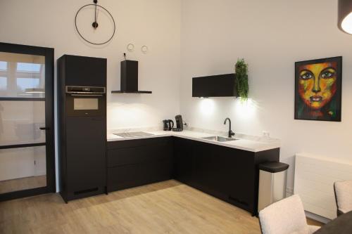 kuchnia, Luxe en comfortabel appartement aan het water in Kamperland