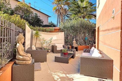 Proche mer 3P+40m2 terrasse - Location saisonnière - Antibes