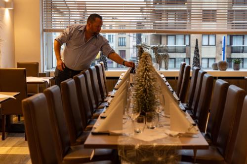 Étterem, Hotel Les Mouettes in De Haan