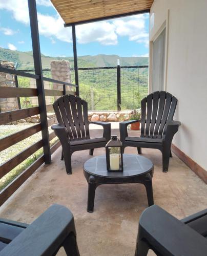 Utsikt, Cabanas La Fortaleza in La Caldera