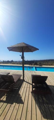 Zwembad, 7 Olas lodge in Algarrobo