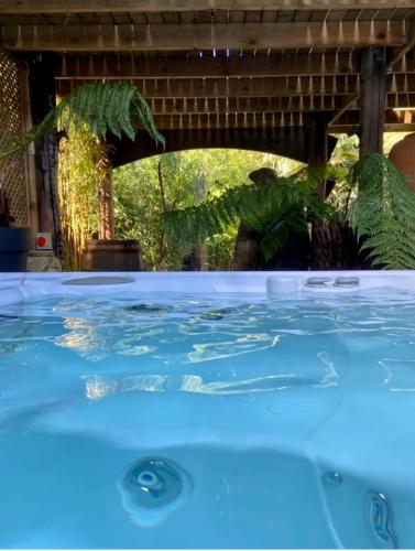 WOW! Jungle Cabin Hottub, 4 poster bed, Nr Coast